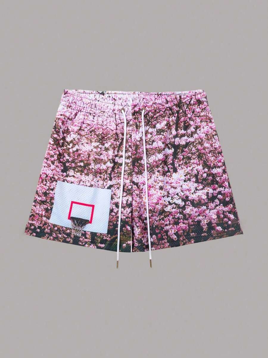 Men's Statement Print Shorts Fashion Designer Patterned Casual Daily Wear Shorts - 彩色 - 查看 1
