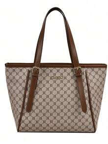 Dedoo Bolso cruzado de mujer de alta gama, de gran capacidad, con patrón de comodín multicolor y letras grandes - Multicolor - Ver 5