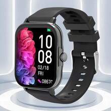 ERUN 1.81" High Definition Display Smart Watch, 180mAh Battery, Dual-Pin Charging, Bluetooth Calling, Bluetooth Music, Sleep Monitoring, Call/Message Alerts, Social App Notifications, Sedentary Reminder, Fitness Tracking, Raise Wrist To Wake, Find Phone/Watch, Music Control, Weather Forecast, Calculator And More. An Ideal Gift For Holidays. - Multicolor - View 16
