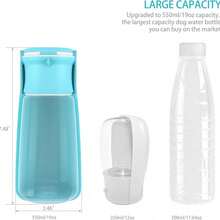Portable Dog Small Animals Water Bottle For Walking 16 OZ Or 12 OZ Pet Water Bottles For Puppy Medium Large Dogs Little Animals Water Dispenser Dog Small Animals Water Bowl (16OZ Blue) - Baby Blue - View 5