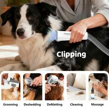 Pawimood Pet Grooming Vacuum, Steam Brush,Dog Grooming Kit, 13kPa 2L Dust Cup Dog Deshedding Vacuum Brush With 5 Grooming Tools For Shedding Pet Hair, Home Cleaning - US A Type Plug(110-127V) - View 5