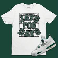 Camiseta Jays For Days a juego con Airs jordanss 4 Verde oxidado - forma - Ver 1