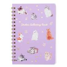 ハピラ シール帳 猫柄 リングタイプ 30P シールコレクションブック 大人のシール帳 ネコ STCB01 - 猫 - チェックする 3