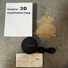 1个3D立体小夜灯，创意跆拳道人形造型，适合跆拳道爱好者，触控7色变换，装饰房间氛围，生日/节日礼物，派对装饰 - 彩色 - 查看 7