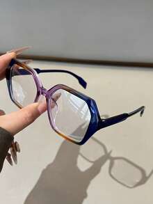 Kính thời trang hình đa giác hình học mới của Dopamine Accessories, phụ kiện nghệ thuật phóng đại dành cho tiệc tùng, bãi biển, chụp ảnh, kính mắt. - Trong sáng - Xem 9