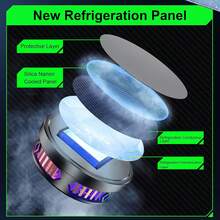 Enfriador de Teléfono Celular, Disipador de Calor de Ventilador de Enfriamiento de Semiconductores Magnéticos Apto para Todos los Teléfonos Inteligentes, Radiador Portátil de - 1 - Ver 9