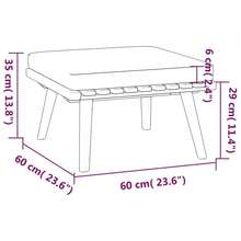 vidaXL Salon de jardin 4 pcs avec coussins Bois d'acacia solide - A - Voir 7