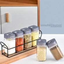 1件套玻璃调味瓶，玻璃香料罐调味容器厨房收纳整理器 - 彩色 - 查看 2