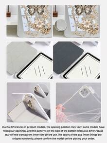 2D Butterfly Pattern Tablet Protective Case, Suitable For IPad Air 11-Inch M3 2025/M2 2024, Air 5th Gen 2022, (A16) 11-Inch 11th Gen 2025, Galaxy Tab, Kindle Paperwhite 12th Gen 2024. Transparent Back, Fashionable Design, Auto Sleep/Wake Function, Air Cushion Protection, Suitable For Gifts And Office Use. - Multicolor - View 7