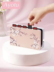 Ayotu Compatible With Switch/Switch OLED/Switch Lite Cherry Blossom Tree Pattern Game Console Shell And Accessories, The Package Includes A Protective Case, Storage Bag, Base Shell, Handle Protective Cover And Other Styles Of Accessories To Choose From. - Multicolor - View 18