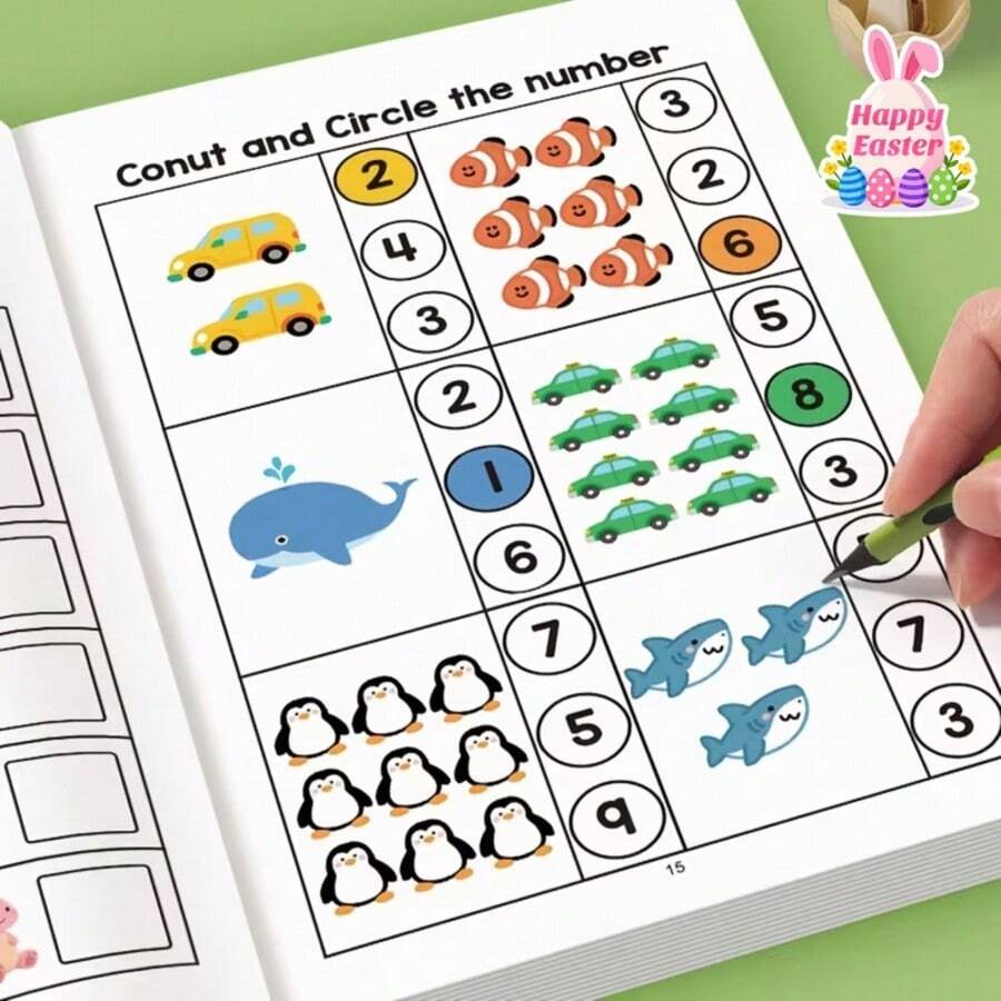 64-Page Math Workbook: Monster-Themed Counting, 1-20 Number Tracing, Addition And Subtraction Practice Workbook - Color-Coded Pages, (Back-To-School/Christmas Gift) - School Supplies