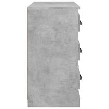 vidaXL Buffet gris béton 70x35,5x67,5 cm bois d'ingénierie - Gris - Voir 7
