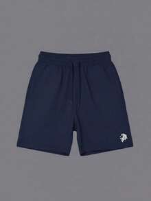 Kit Of 3 Lion Basic Shorts, Tactel Elastane Dry Fit, Summer, Workouts, Gym, Cycling, Lightweight And Comfortable - 黑/白/藏青色 - 查看 5