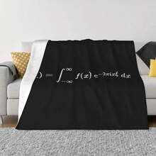 Fourier Transform Equation Math And Calculus Basics An Ultra-Soft Micro Fleece Blanket - 1 - Ver 1