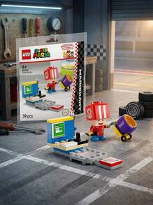 LEGO 超级马里奥赛车 – 奇诺比奥（维修站工作人员）30702，可收藏的奇诺比奥迷你人偶，附带赛车配件，音乐/婚礼季，马里奥赛车扩展包及礼品，适合6岁以上儿童的互动式任天堂玩具 - 彩色 - 查看 1