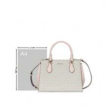 Túi xách nữ Michael Kors Marilyn in logo 35F5G6AS2B PWD BLSH MLT - Màu trắng vani và hồng nhạt 35F5G6AS2B PWD BLSH MLT - Xem 7