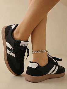 Sneakers For Women Fashion Tennis Shoes Casual Athletic Solid Color Low Top Lace Up Plain Toe Fabric Inner PVC Sole For Outdoor Walking Office Travel Spring Fall\Sandalias De Mujer Elegante Tenis Tenis Para Mujer Sandalias Elegantes De Mujer Zapatos De Mujer Tacones De Mujer Elegantes Zapatos Elegantes De Mujer Zapatillas Para Mujer Zapatos De Mujer Tacones Zapatillas Elegantes De Mujer Flip Flops Platform Heels For Women Wedge Heels For Women Jelly Sandals Women Botas Vaqueras Para Mujeres Platform Heels Jelly Sandals Jelly Sandals Birkenstocks Mother Giftsz Black Sandals Sandalias De Mujer Zapatos De Mujer Black Heels White Sandals White Sandals Boots Heels Sandals For Women Sandals Shoes - Đen 999 - Xem 3