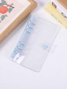 A6 Transparent Loose-Leaf Cover Sticker Notebook, Stickers, 3D Sticker Storage Box, 6-Ring PVC Notebook Set, DIY Journal - Multicolor - View 6