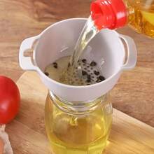 Juego de embudos multifuncionales de 4 en 1 para la cocina - Para dispensar líquidos, sin batería, de material plástico, fácil de limpiar, accesorio de cocina práctico - Multicolor - Ver 9