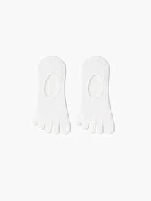 1/3/6 Pairs Women's Summer Thin Mesh Five Finger Socks, Breathable Anti-Bacterial Odor Sweat-Absorbent Short Socks, Fall - Multicolor - View 4