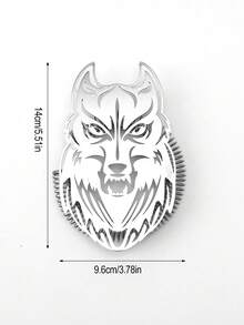 1 Peça Coador de Coquetel de Aço Inoxidável 304, 5 Opções de Padrão (Cabeça de Lobo/Caveira/Abacaxi/Mecânico/Rosto de Fantasma), Ferramenta de Coador de Bar Reutilizável, Coador de Gelo para Festa em Casa - Visão 16