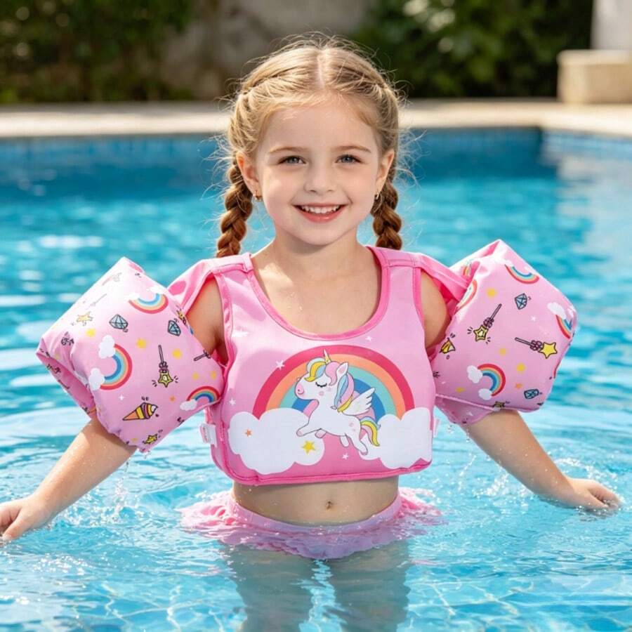 Kids Non-Inflatable Swim Vest, Children's Swimming Floating Vest, Swim Vest, Water Sports Buoyancy Swim Pool Float Board For Boys And Girls