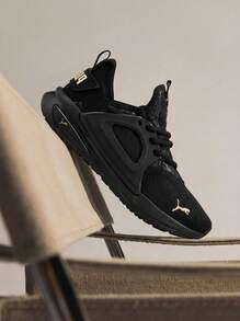 Puma SOFTRIDE ENZO 5 SHINE JR PUMA 黑金配色 - 查看 1