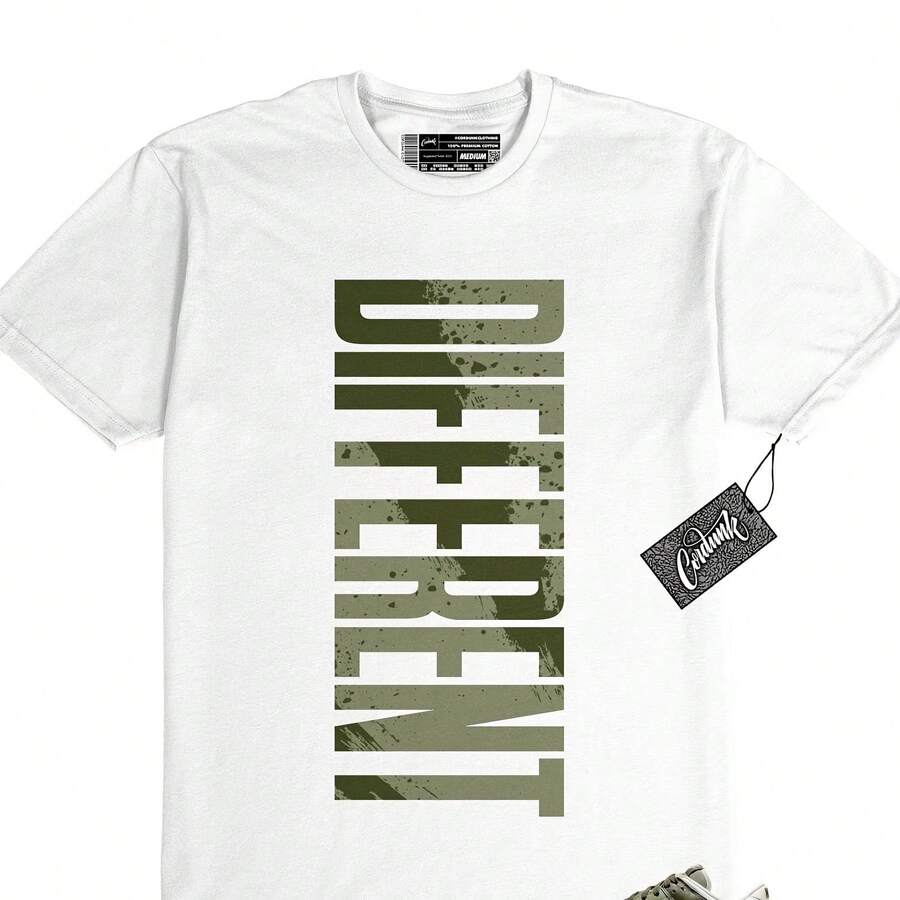 Camiseta Dunk Oil Green Cargo Khaki Light Bone White Olive a juego con DFRNT - forma - Ver 1