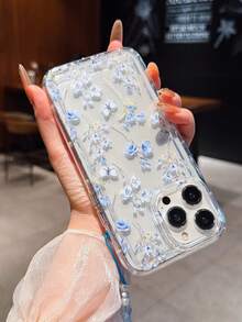 Ốp lưng điện thoại trong suốt họa tiết hoa bướm màu xanh dương Ins Style, tương thích với iPhone 16 Pro Max, XS, 11, 12, 12 Mini, 13, 14, 15, 16, 16 Pro Max, 15 Pro, 13 Pro Max, 17, 17 Air, 17 Pro Max, 12 Pro Max và các dòng máy A54 5G, A52, A14, A15, A12, S22, S21, A33 5G, Galaxy A50, S24, S23, Galaxy S10 5G, A32 5G, Galaxy A55 5G, S10, Galaxy S23 Ultra, A53 5G, A05, S25, Galaxy A24 4G, v.v. Kèm dây đeo hình bướm thời trang. - Màu xanh lam - Xem 4