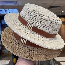 1 Peça Chapéu de Balde Francês Dobrável para Verão, Design Vazado Respirável, Estilo Minimalista Elegante, Adequado para Viagem, Praia, Parque, Atividades ao Ar Livre - Multicolorido - Visão 5