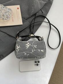 夏季ins风草编小包，休闲女士单肩斜挎包 - 黑色 - 查看 6