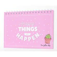 - Organizador semanal de escritorio con stickers, Planner por semana sin fecha tipo agenda, Dateless weekly planner (Rosa/Morado) - Rosa - Ver 13