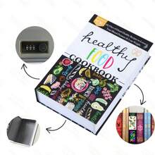 Faux livre coffre-fort caché, coffre-fort de livre avec serrure à combinaison, boîte de sécurité en métal pour la maison, le bureau, haute sécurité et grand espace de stockage, cadeau parfait pour l'anniversaire d'un ami, boîte à monnaie, mini coffre-fort pour la maison et les étudiants à l'école. - NOURRITURE - Voir 6