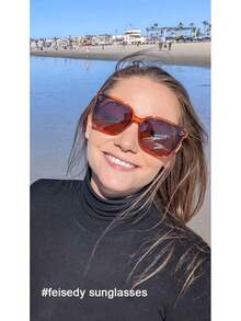 Gafas de Sol polarizadas cuadradas de gran tamaño retro para hombre y mujer de protección UV Lentes de Sol vintage de gran tamaño B2600 - Diamante gris - Ver 10