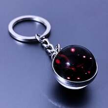 12pcs/Set Zodiac Constellation Luminous Glass Ball Keychain Pendant Bag Charm - Multicolor - View 24