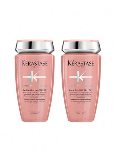 Kérastase [Bundle] Chroma Absolu Bain Chroma Respect Shampoo 250 Ml + Shampoo 250 Ml