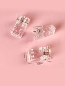 Minimal DIY Photo Clip | Transparent Acrylic PP Clip | Multifunction Plastic Clip For Students | Office Document & Exam Paper Holder - Sets - View 4