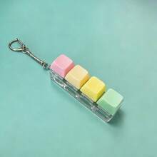 1pc Adult Keyboard Fingertip Toy, Pressing Toy, Bag Pendant, 4-In-1 Keyboard Fingertip Keychain, Cubic Mechanical Key Press Stress Relief Gift, Suitable For Office, School, Home To Pass Time, Can Be Hung On Wallet, Bag, Clothes, Door, Window, Wall, Carry To Office Or Travel - Multicolor - View 17