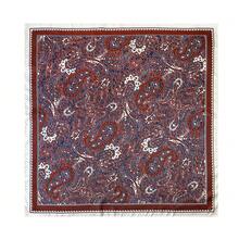 1pc Women's Fashion Chain Rope Print 90cm Square Scarf, Printed Bandana Versatile Shawl For Spring & Autumn,Travel Essential,Holiday - Red - View 4