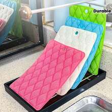 10pcs Multi-Functional Magic Cleaning Sponges - Double-Sided Scratch-Free Kitchen Sponges With Non-Slip Handles, Durable And Easy To Clean, Suitable For Dishes, Countertops, Cars And Outdoor Use, Kitchen Cleaning Supplies, Countertop Cleaning - Multicolor - View 4