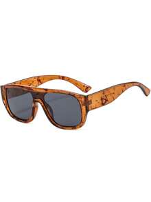 1pc Women's Retro Square Sunglasses, Versatile For Daily Casual, Commuting, Travel, Shopping, Dating And Other Occasions - Multicolor - View 6