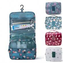 1pc Multifunctional Travel Makeup Bag, Hanging Large-Capacity Makeup Bag/Storage Bag, Easy To Carry, Unisex Waterproof Makeup Brush Organizer, Beach Bag, Beach Essential, Beach Towel Storage Bag, Vacation Supplies, Back-To-School Essential - Multicolor - View 3