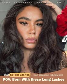 Spider Breeze Lash Clusters, Wispy Natural Eyelash Clusters D Curly Lashes Cluster Venus 8-16mm Cluster Eyelash Extensions Reusable Individual Lashes With Invisible Band For DIY At Home Vanssymunlin - Cụm lông mi nhện - Xem 2