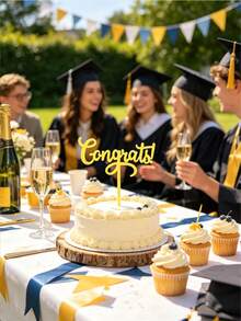 5pcs/1pc Hiasan Kue Wisuda, Rayakan Prestasi, Tambahkan Dekorasi untuk Pesta Wisuda, Cocok untuk Dekorasi Cupcake - beraneka warna - View 10