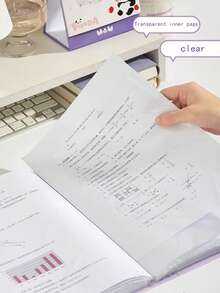 A4 Document Folder Exam Paper Storage Bag Certificate Collection Album Transparent Multi-Layer Insert Pages Large Capacity Portfolio Student Specialized Organizer For Papers And Sheet Music - Single Piece - View 3