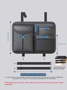 1 Túi đựng đồ treo sau ghế ô tô, có hộp đựng khăn giấy - Một cỡ - Xem 23