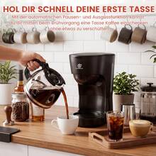 SUPERLEX 3-In-1 Coffee Machine, 1.25L Filter Coffee Machine, Espresso Machine With One-Touch Operation, Cunction To Avoid Cleaning, Permanent Filter, Sharing By Several People, Suitable For Latte, Mocha, Cappuccino - EU F Type Plug(220-240V) - View 6