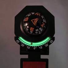1pc High Precision Compass Ball, Automotive Interior Luminous Inclinometer Multi-Function Compass, Self-Adhesive Foldable Car Compass With Luminous Inclinometer, High Accuracy Azimuth Measurement, Suitable For Trucks, RVs, ATVs, Off-Road Vehicles, Etc. - A - View 10