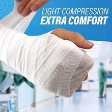 8/18Rolls Elastic Bandage Dressing, Breathable Elastic Care Bandage, Used For Finger, Wrist And Leg Support, Ideal For Sports Protection And Daily Care - White - View 6