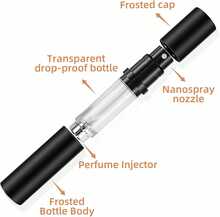 Muilsae AA00BK Perfume Refillable Bottle 5ml Bottom Refill Portable Purse Atomizer, Cologne Travel Perfume Spray Bottle For Outgoing And Traveling (Black) - Black 5ml - View 5